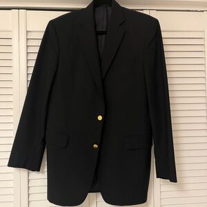 Brooks Brothers Wool 1818 Navy Men's Blazer with Gold Buttons